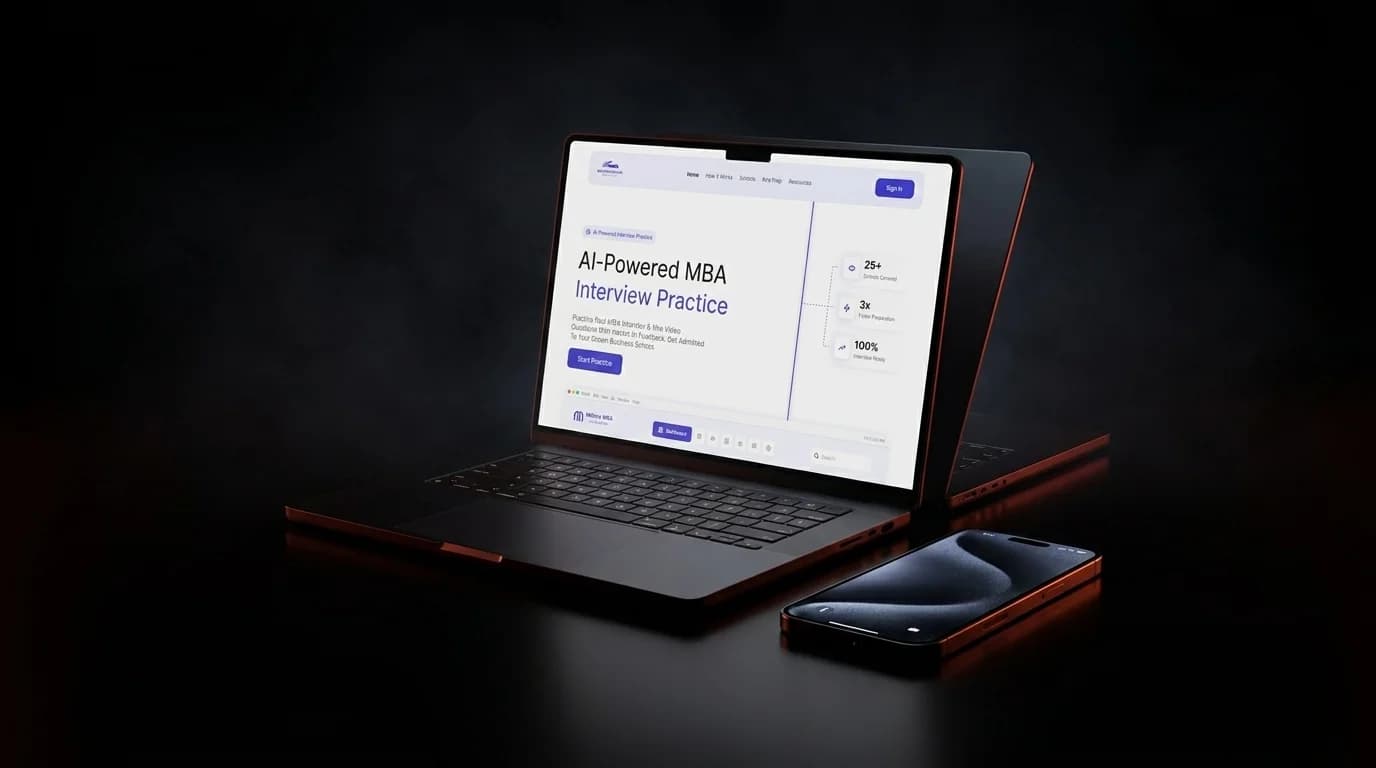 MBA Interview - live product mockup