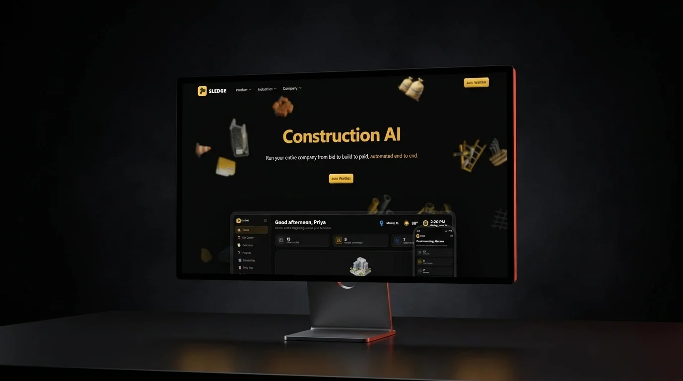 Sledge - live product mockup